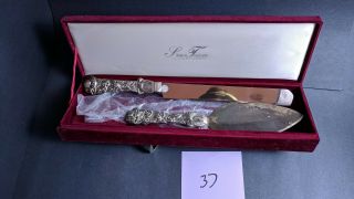 Vintage Godinger Silver Treasures Cake Knife & Server Set W/original Case