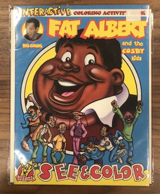 Vintage Fat Albert Interactive Coloring Activity Book - See & Color - Bill Cosby