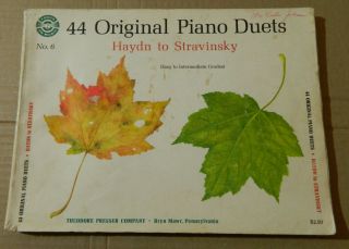 44 Piano Duets Haydn To Stravinsky Easy To Intermediate Grades Vtg