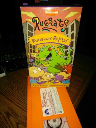 Rugrats Vhs Runaway Reptar Vintage 90s Nickelodeon,  &