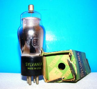 No Type 34 Sylvania Nos Vintage Amplifier Radio Vacuum Tube Valve St Shape 234