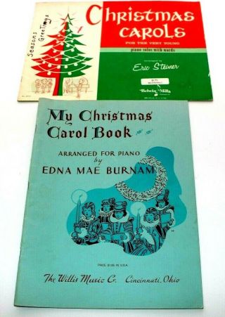 Vintage Christmas Carol Piano Sheet Music