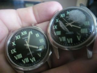 Vintage Gents Hmt Military 17 Jewels Hand Wind Watches Spare