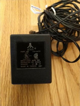 Vintage Official Atari 2600 Ac Power Supply Adapter Model Co10472 16ft