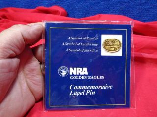 Vintage Nra National Rifle Association Of America Screw Back Pin 1