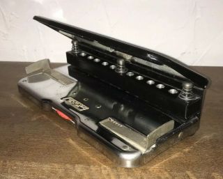 Vtg Punchodex No.  P - 100 Rolodex Three Hole Punch Made In Usa.  Office.  Home.