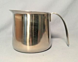 Vintage Krups Stainless Steel 18 - 8 Milk Frothing Pitcher 20 Oz Hong Kong