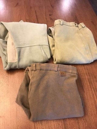 Oncourse Riding Breeches 3 Pair Vintage 32”