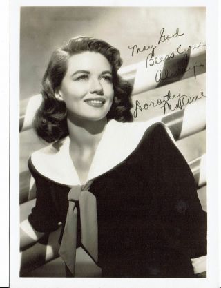 Dorothy Malone Actress Vintage 1940s Portrait Photograph 7 X 5