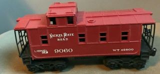 Vintage Lionel O Ga Nickel Plate Road Caboose 9060 Train Railroad Rr