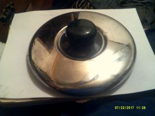 Vintage Stainless Steel Pot Lid Twist Vapo Vent Lid 7.  5 Inches