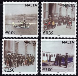 Malta 2009 Vintage Postal Transport Complete Set Sg1615 - 1618 Unmounted