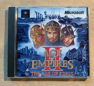 Age Of Empires Ii: The Age Of Kings (pc,  1999) Vintage Microsoft Game Jewel Case