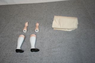 Vintage Yield House Girl Doll Parts Arms Legs And Material