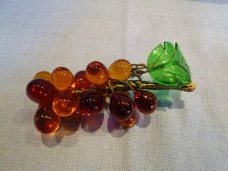 Vintage Murano Glass Bunch Of Grapes