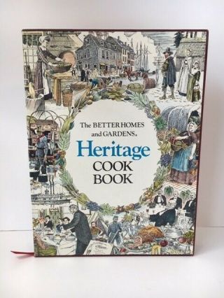 Vintage Better Homes & Gardens Heritage Cookbook & Slipcase First Edition 1975