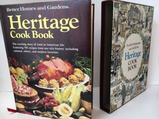 VINTAGE BETTER HOMES & GARDENS HERITAGE COOKBOOK & SLIPCASE FIRST EDITION 1975 2