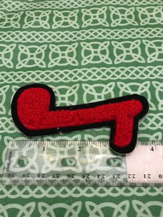 Vintage Carpet Textile 1970 ' s Highschool Jazz Band Music Note Patch 3