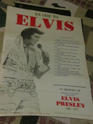 Elvis Estate Find Poster 1977 Vintage An Ode To Elvis Aloha Suit