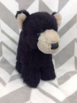 Vintage 1980 Dakin Bean Bags Pillow Pets Wunderbar Black Teddy Bear Plush Toy 2