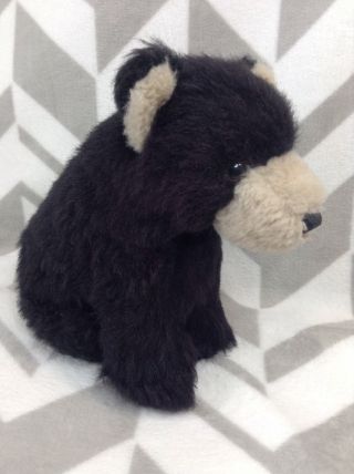 Vintage 1980 Dakin Bean Bags Pillow Pets Wunderbar Black Teddy Bear Plush Toy 3