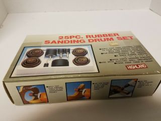 Vintage 25 Pc Rubber Sanding Highland Drum Set 2b