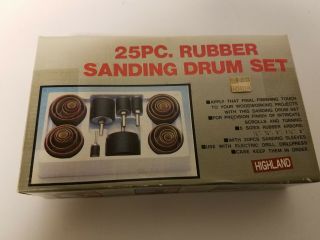 Vintage 25 pc Rubber Sanding Highland Drum Set 2B 2