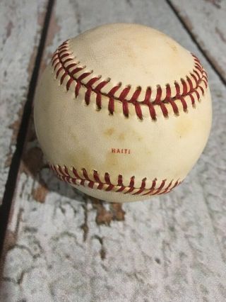 Vintage 1978 Official MLB World Series Rawlings Baseball Ball Haiti 3
