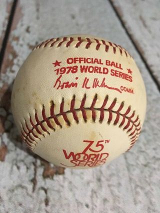 Vintage 1978 Official MLB World Series Rawlings Baseball Ball Haiti 4