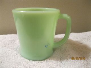 Vintage Jadite Fire King Coffee Tea Cup Mug “D” Handle Style - 3