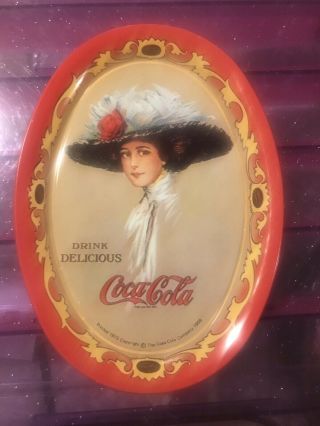 Coca Cola 1973 Tip Tray Drink / Delicious & Refreshing Vintage 1909 Reprint. 3