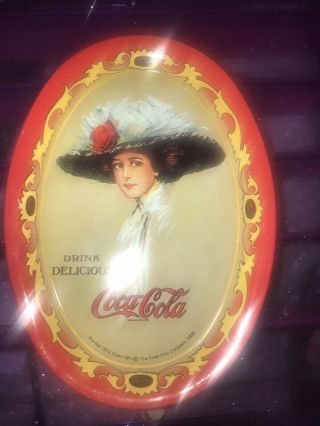 Coca Cola 1973 Tip Tray Drink / Delicious & Refreshing Vintage 1909 Reprint. 5
