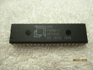 Vintage Amd P8088 - 1 10mhz 8 - Bit Microprocessor 1978 (1 Pc)