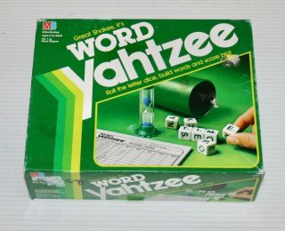 Vintage Word Yahtzee 1991 Family Game By Milton Bradley 100 Complete 2