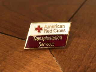 Vintage American Red Cross Transplantation Services Lapel Pin