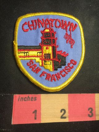 Vintage Chinatown Of San Francisco California Patch 80wf