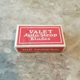 Vintage Collectible Valet Auto - Strop Razor Blades 10 Pack Nos