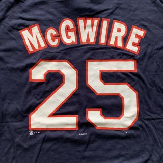 Vintage 1998 MARK McGWIRE ST Louis CARDINALS PLAYER T - SHIRT XL With Tags 4