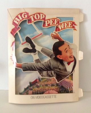 Vintage 1988 Big Top Pee Wee Display Brochure