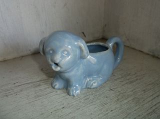 Vintage Made In Japan Blue Dog Small Miniature Creamer 2 1/2 