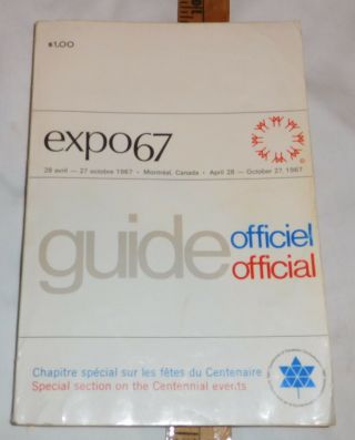 Vintage Montreal Canada Expo67 Guide Official 1967 Book
