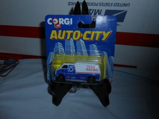 Vtg 1993 Corgi Mattel Auto City Team Racing Van Stp Bosch Champion 93177 Moc