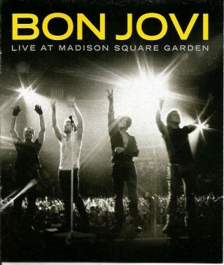 Bon Jovi - Live At Madison Square Garden Dvd 2009 Lost Highway World Tour Vtg