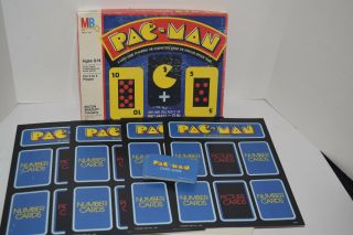 Vintage 1982 Milton Bradley Pac - Man Card Game - Complete