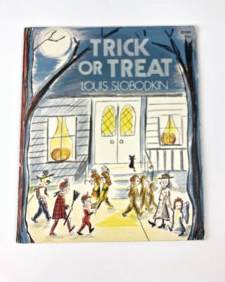 Vintage Trick Or Treat Paperback Book Louis Slobodkin