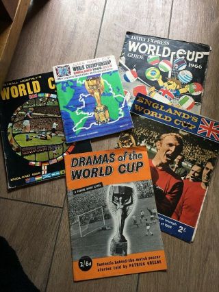 World Cup England Soccer Football Magazines 1966 Souvenir Memorabilia Vintage