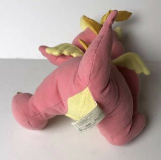 Vintage Dragon Tales 11” Plush CASSIE Pink & Yellow Stuffed Animal 1999 3