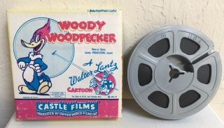 Vtg Woody Woodpecker Lantz Castle Films 8mm Hot Rod Huckster 521 Movie Cartoon