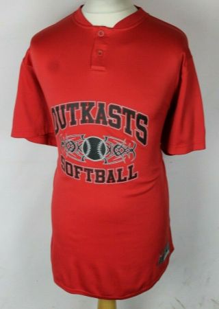 11 Vintage Outkasts Softball Jersey Shirt Mens Large Nike