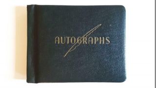 Vintage Autograph Book 1950 